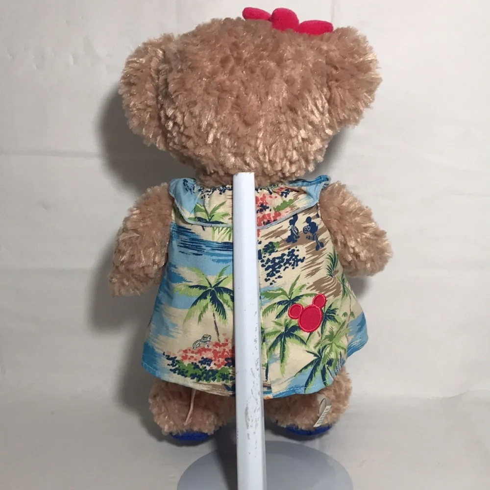 Shellie Mae Disney Aulani Plush Teddy Bear Hawaiian Dress, Sandals & Head Flower - Picture 5 of 11